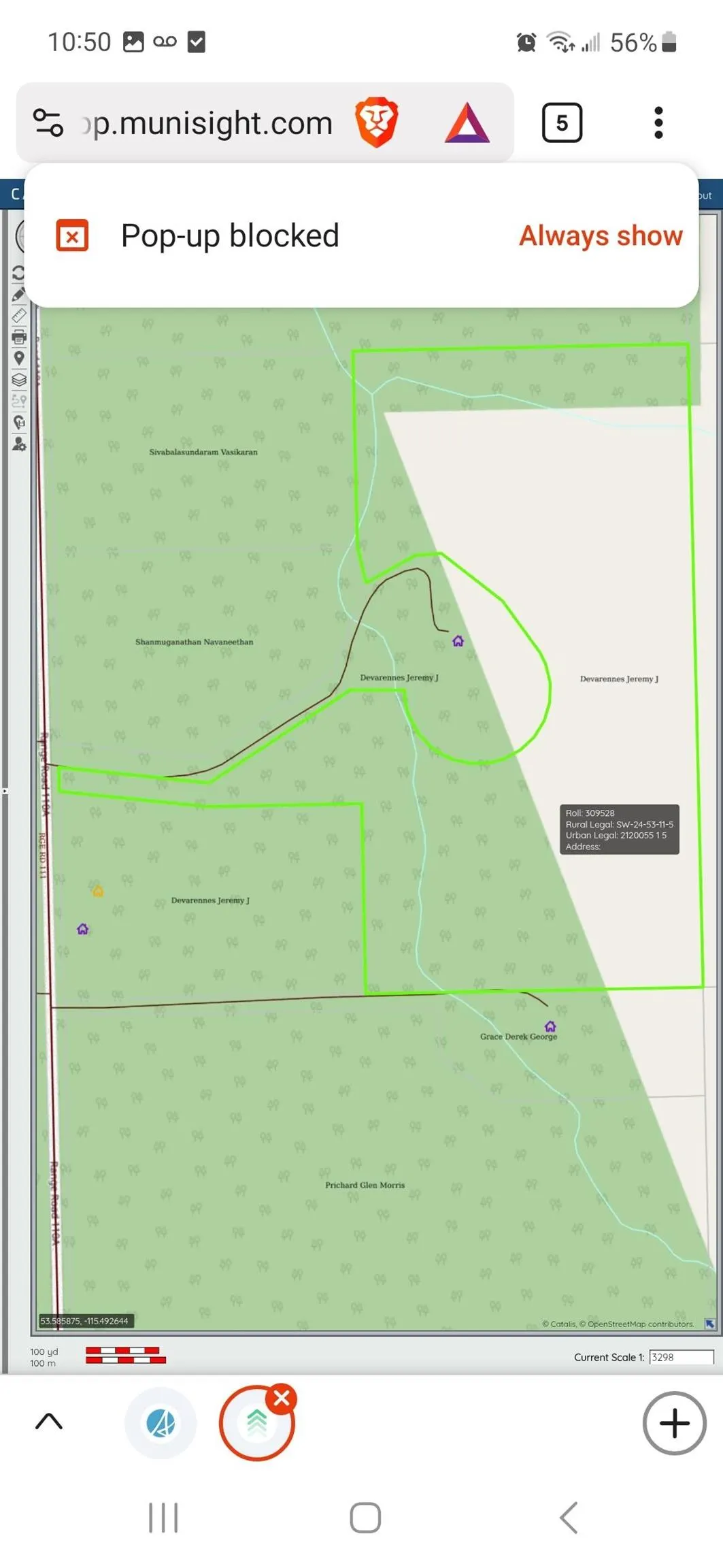 Rge Rd 111 at Twp 533