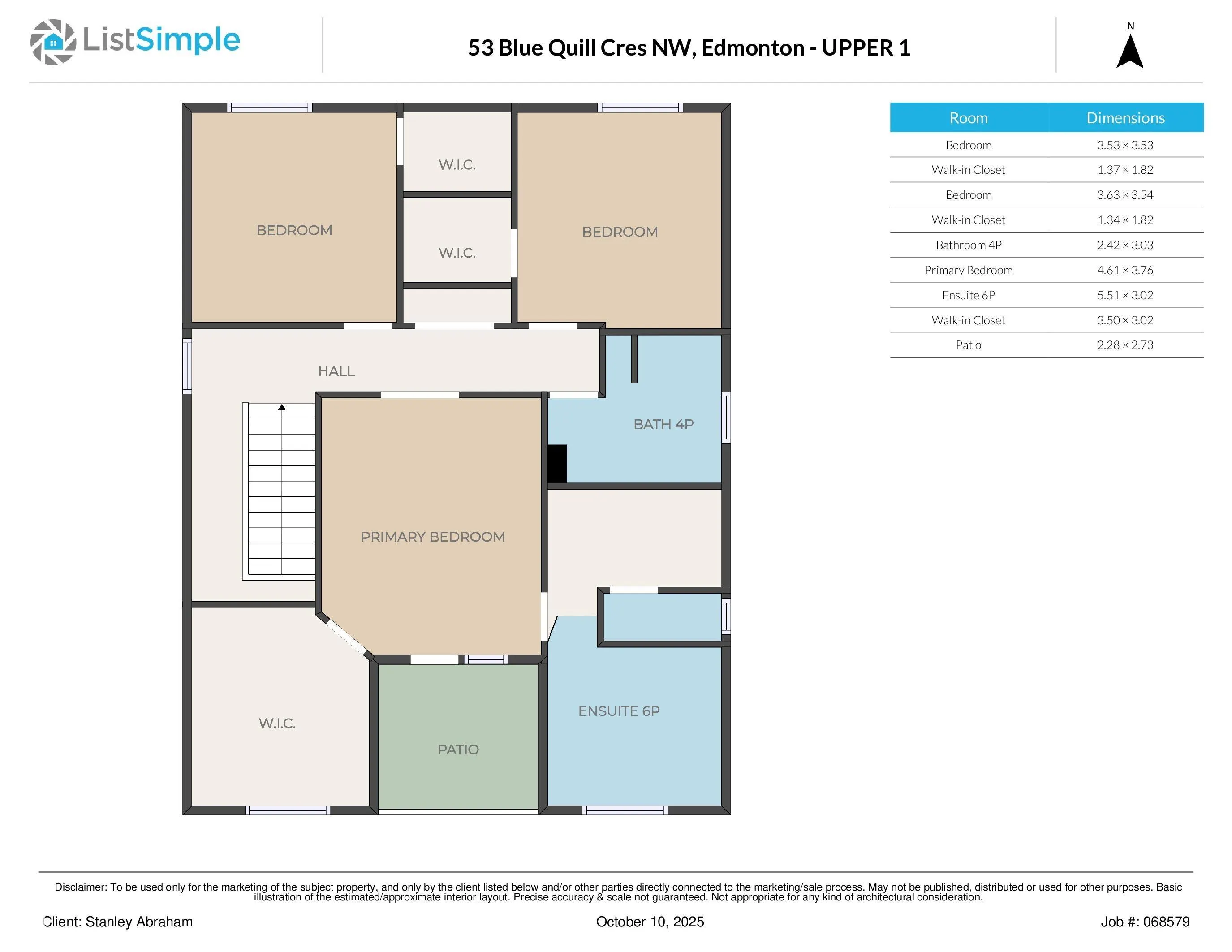 53 BLUE QUILL Crescent