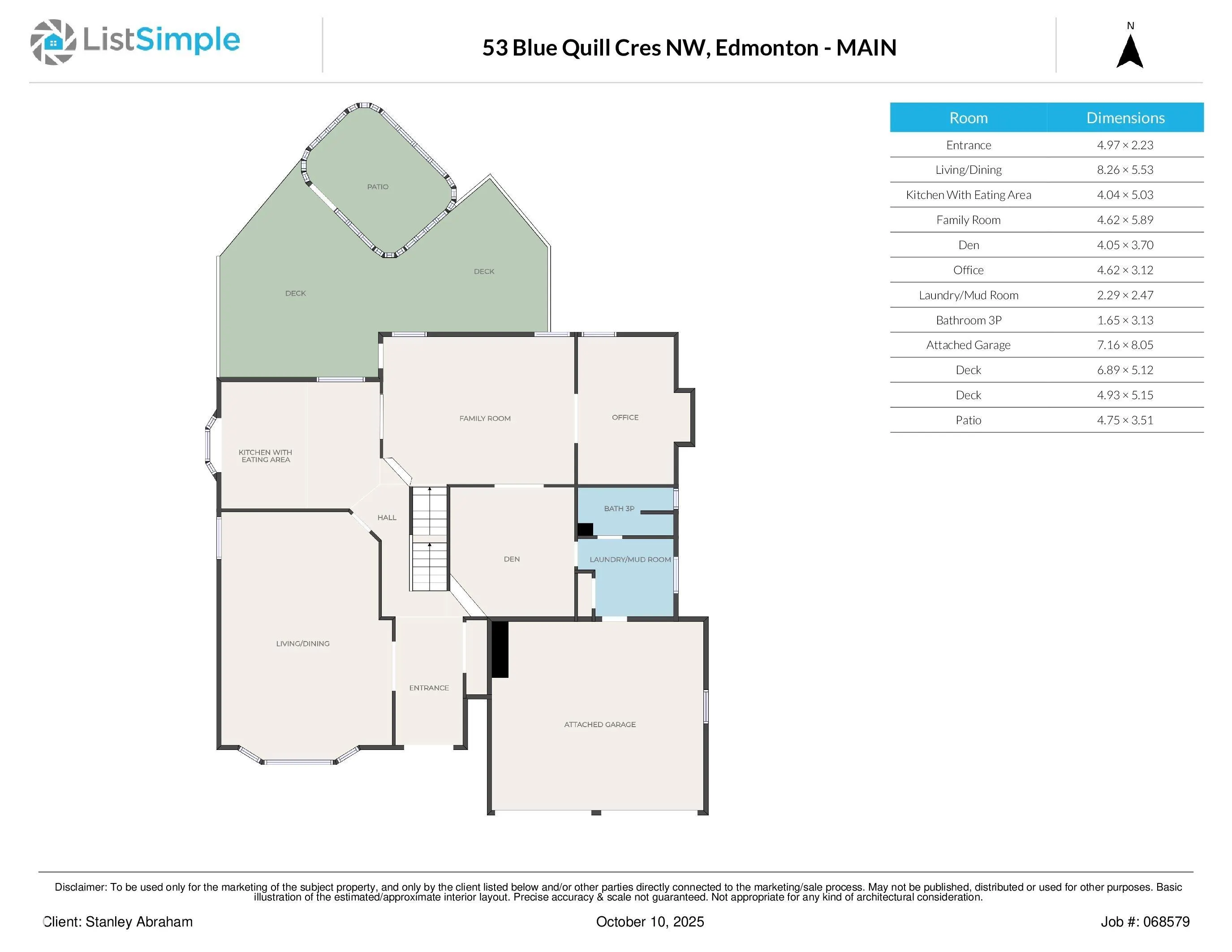 53 BLUE QUILL Crescent