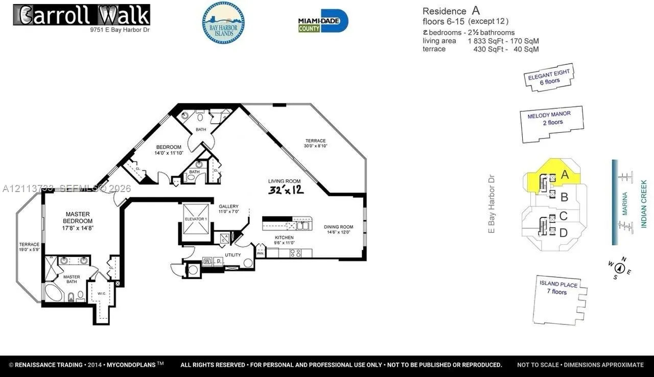 9751 E Bay Harbor Drive #6A