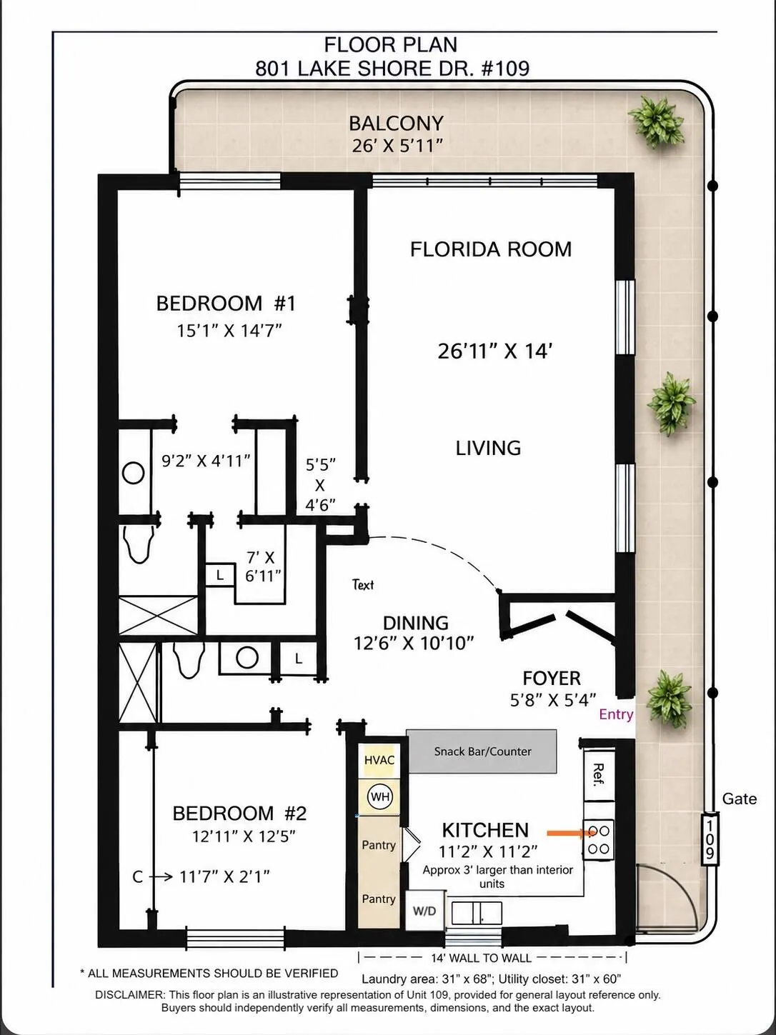 801 Lake Shore Drive #109