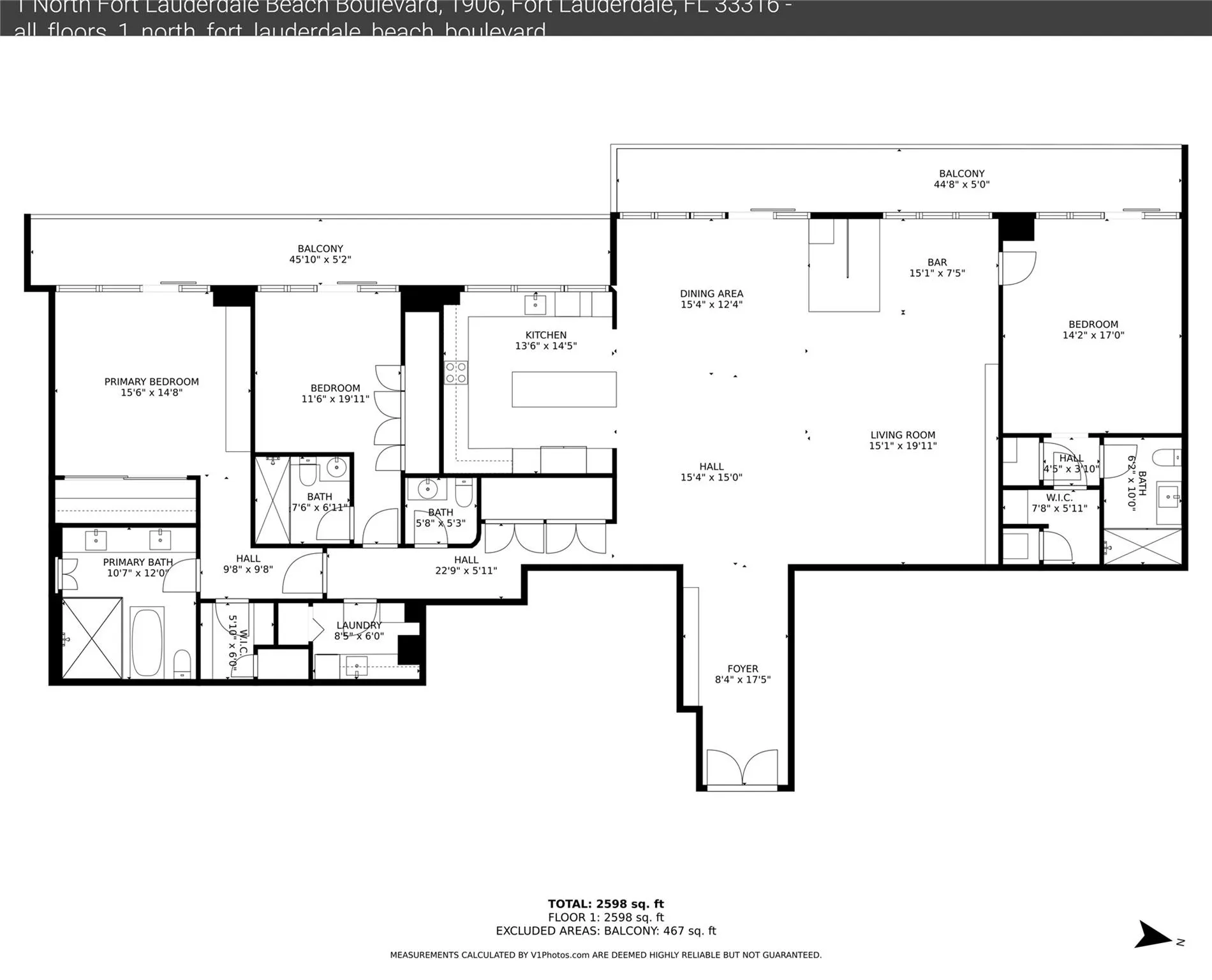 1 N Fort Lauderdale Beach Blvd, #1906