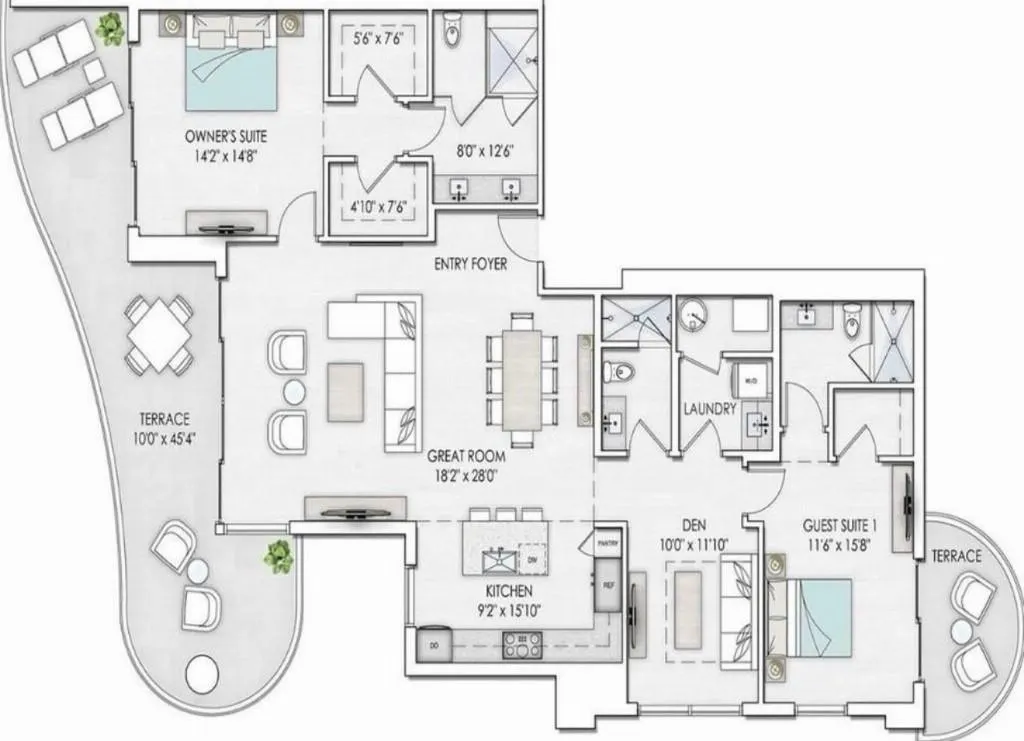 100 E Las Olas Blvd, #100