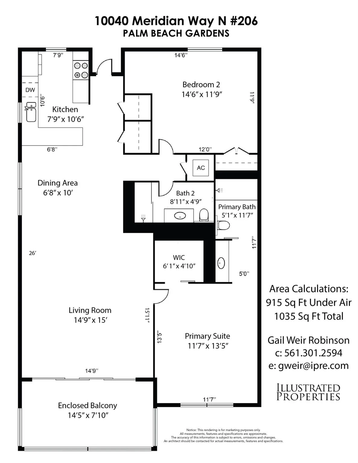 10040 Meridian Way N, #206