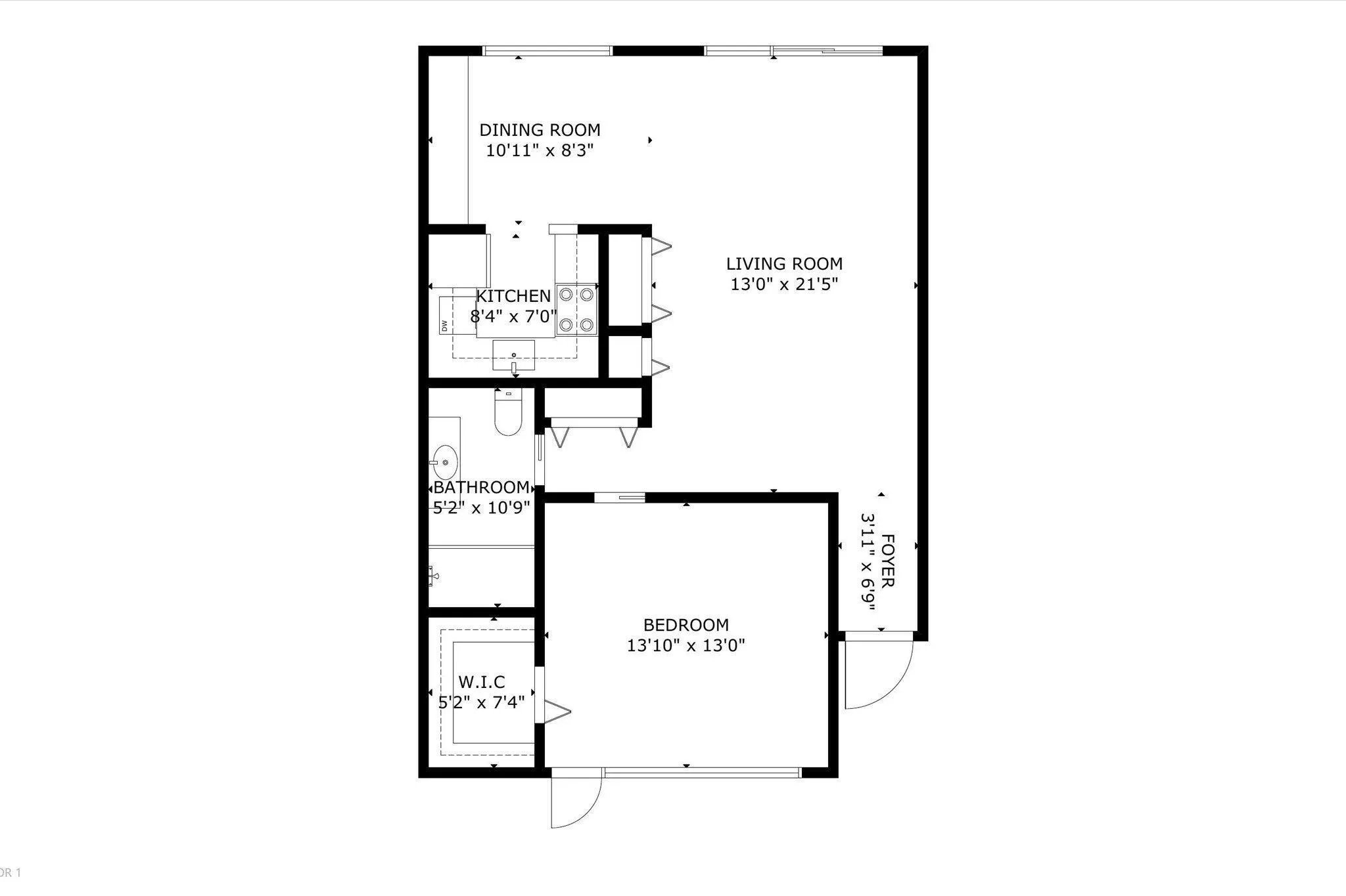 1001 N Riverside Drive, #104