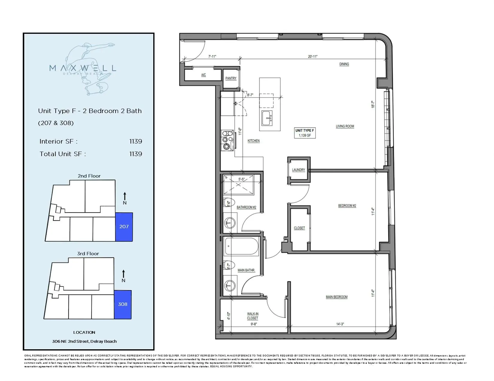 306 NE 2nd Street, #Unit 207 & 308