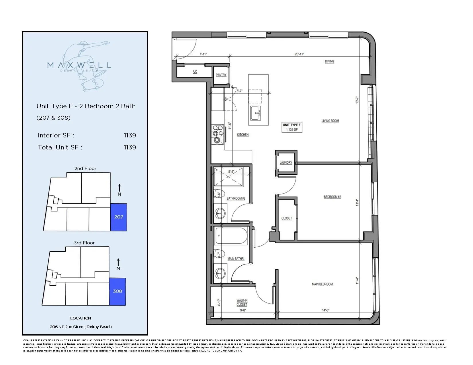 306 NE 2nd Street, #Unit 207 & 308