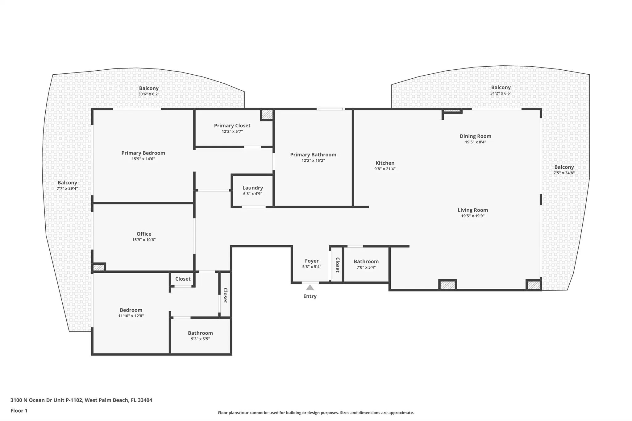 3100 N Ocean Drive, #1102 P