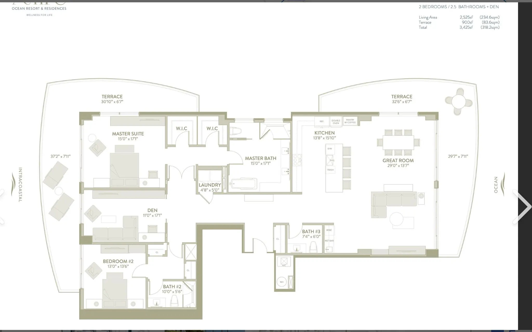 3100 N Ocean Drive, #1102 P