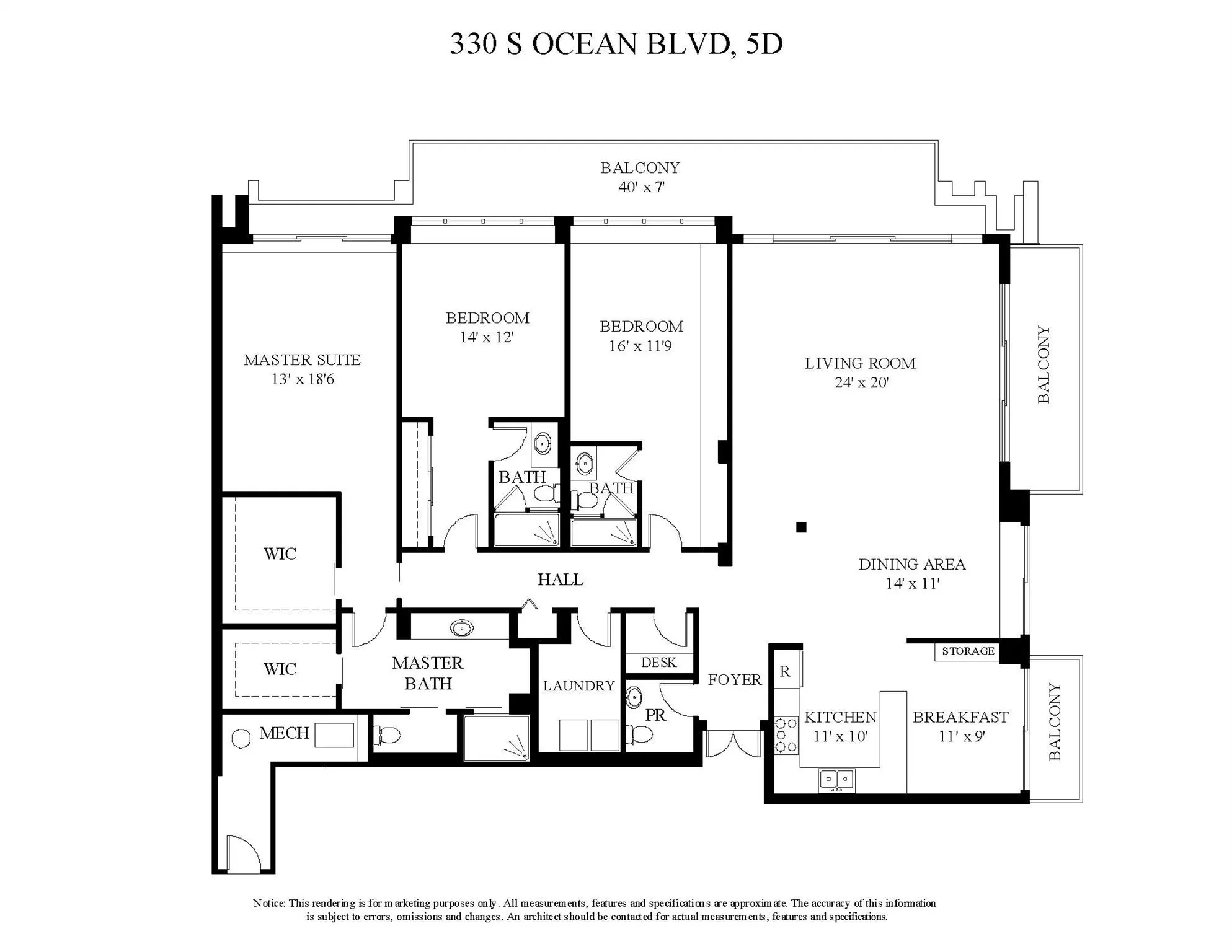 330 S Ocean Boulevard, #5-D
