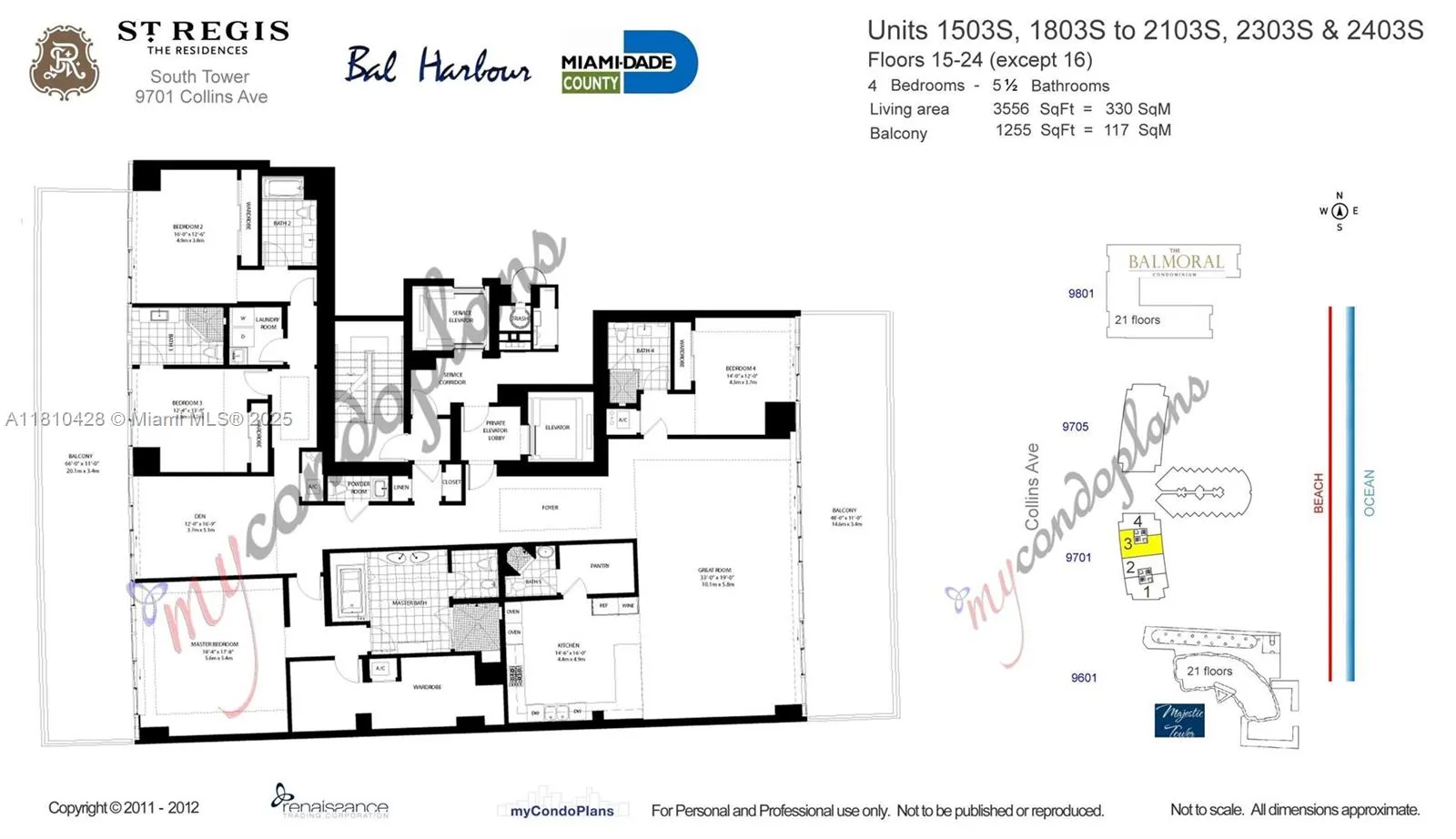 9701 Collins Ave, #2403S