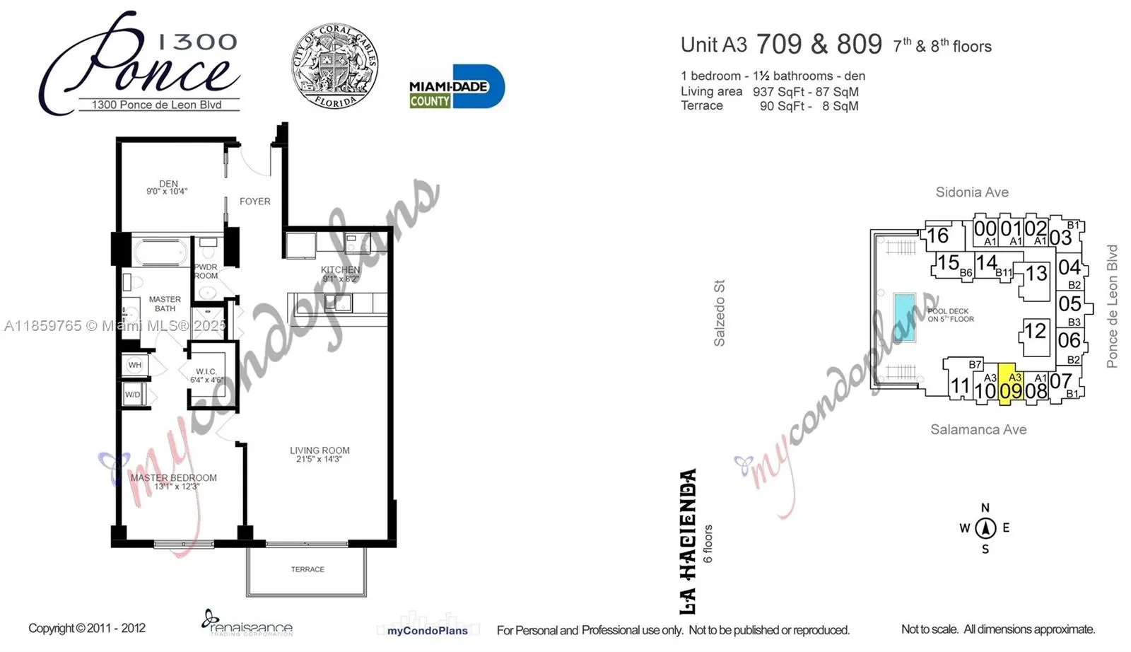 1300 Ponce De Leon Blvd, #709