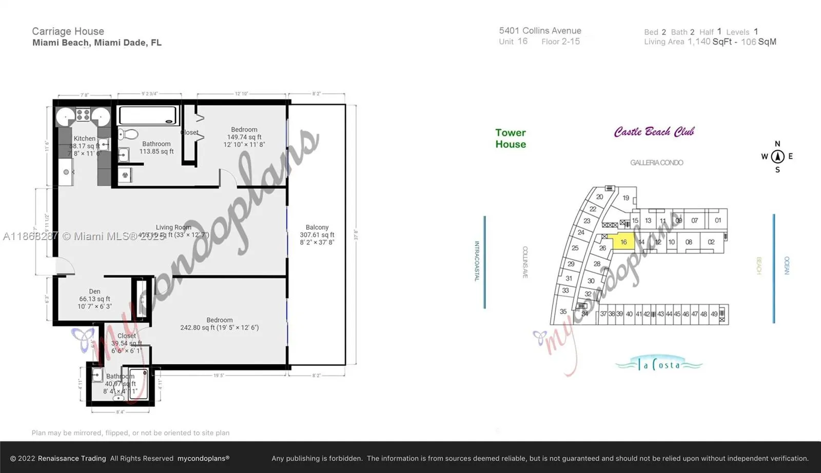 5401 Collins Ave, #916
