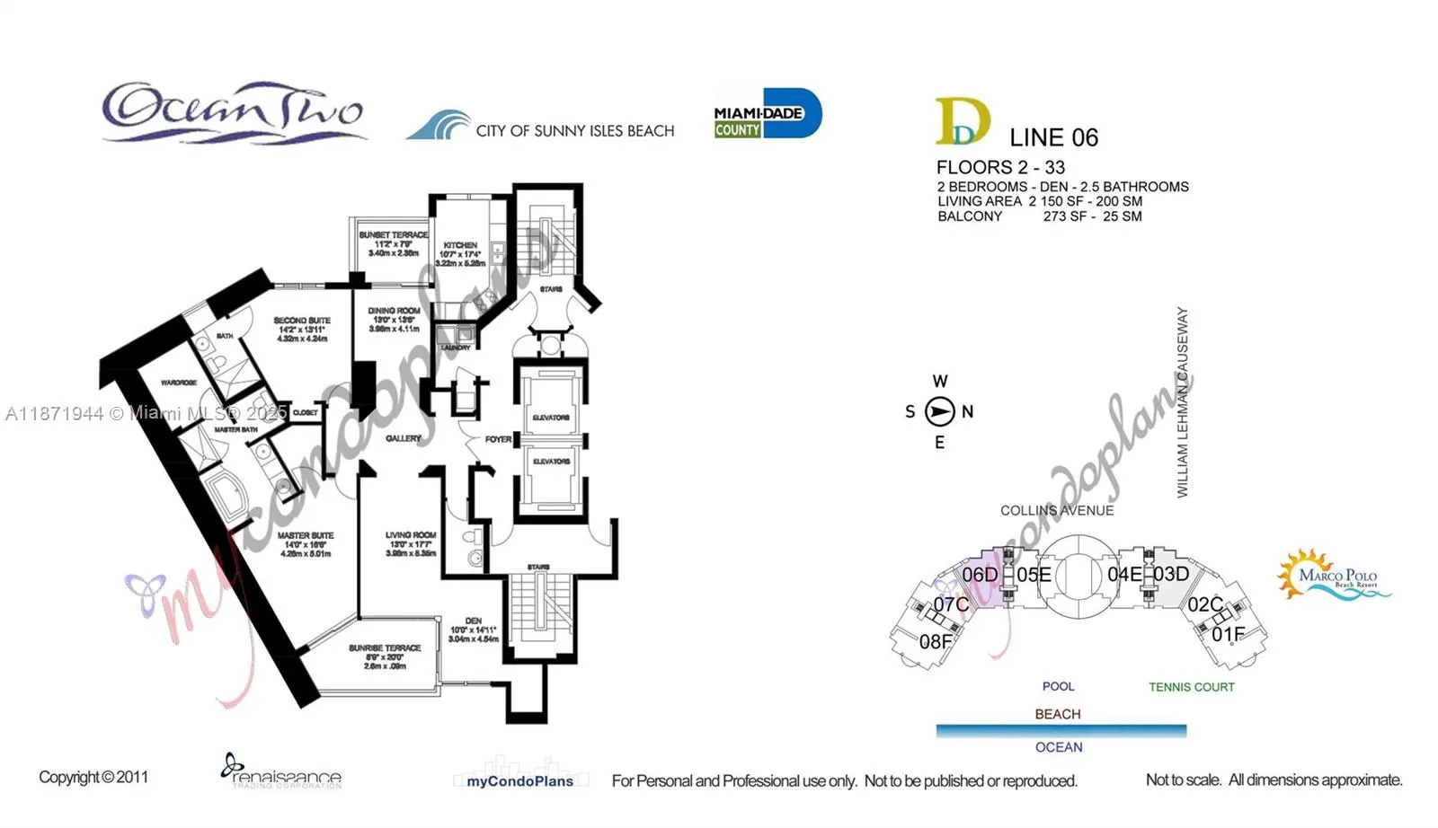19111 Collins Ave, #1406