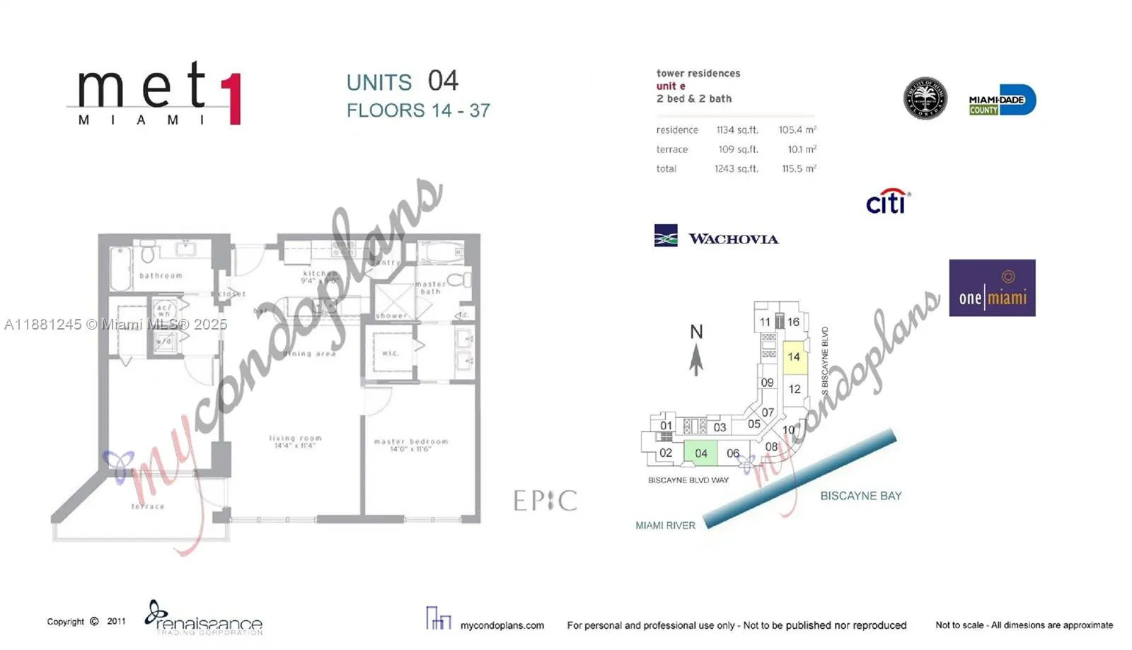 300 S Biscayne Blvd, #T-2104