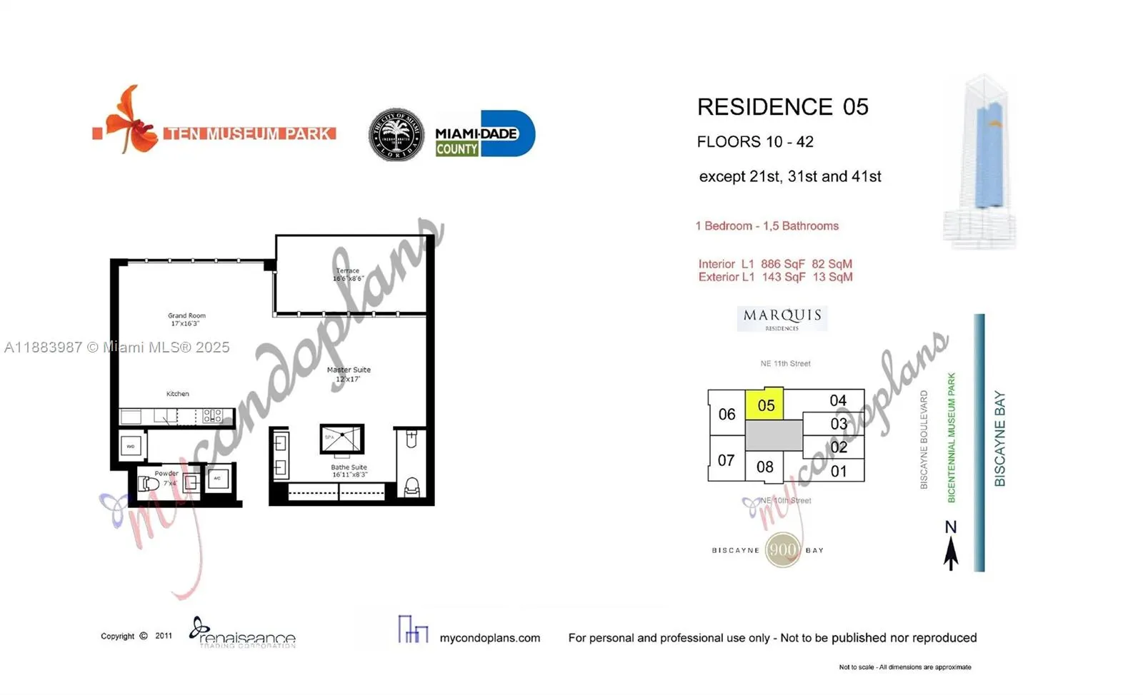 1040 Biscayne Blvd, #1905