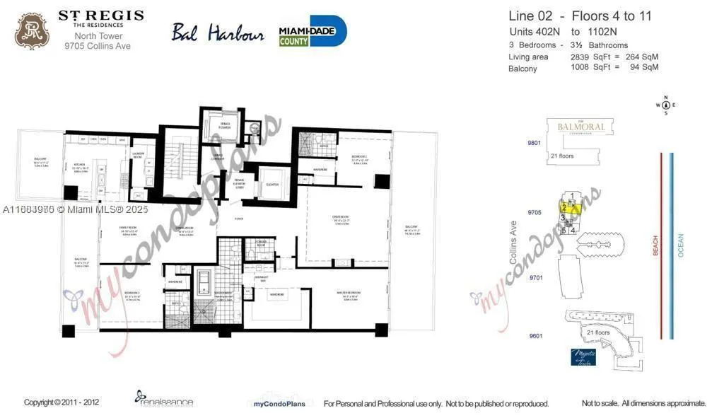 9705 Collins Ave, #802N