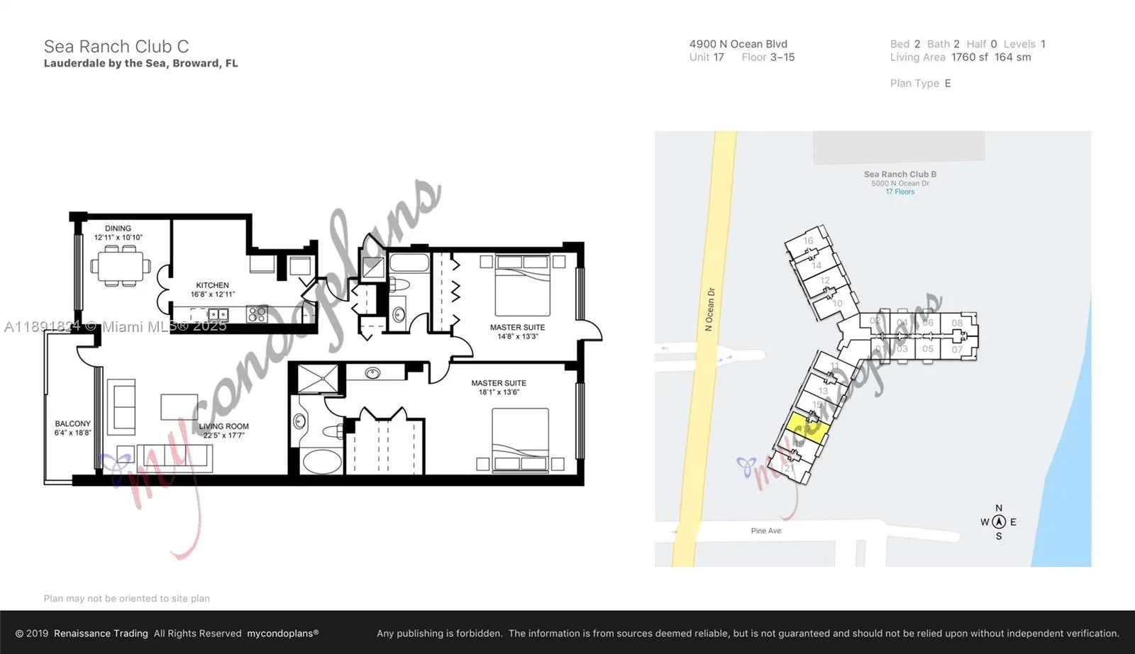 4900 N Ocean Blvd, #1217