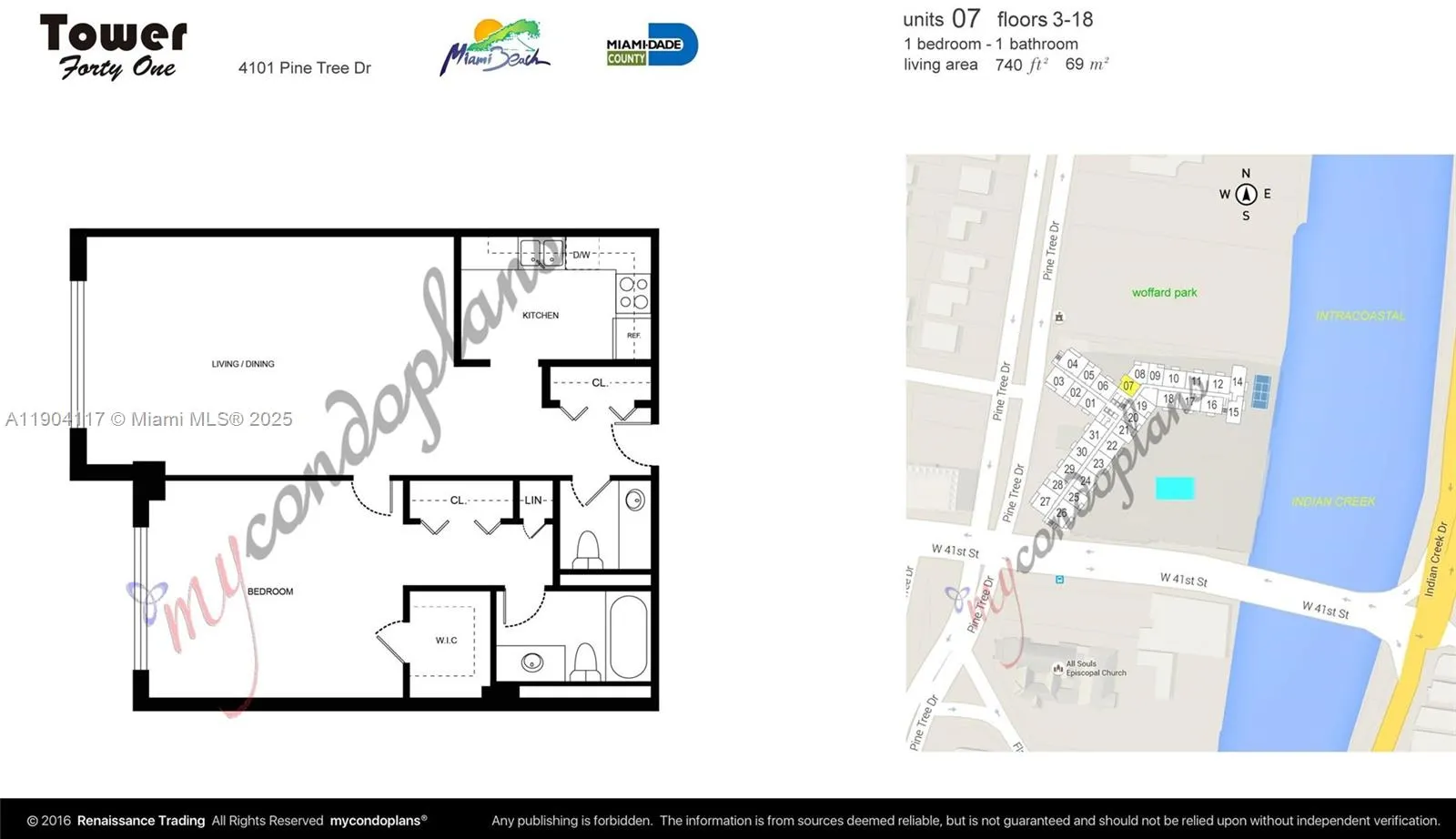 4101 Pine Tree Dr, #707