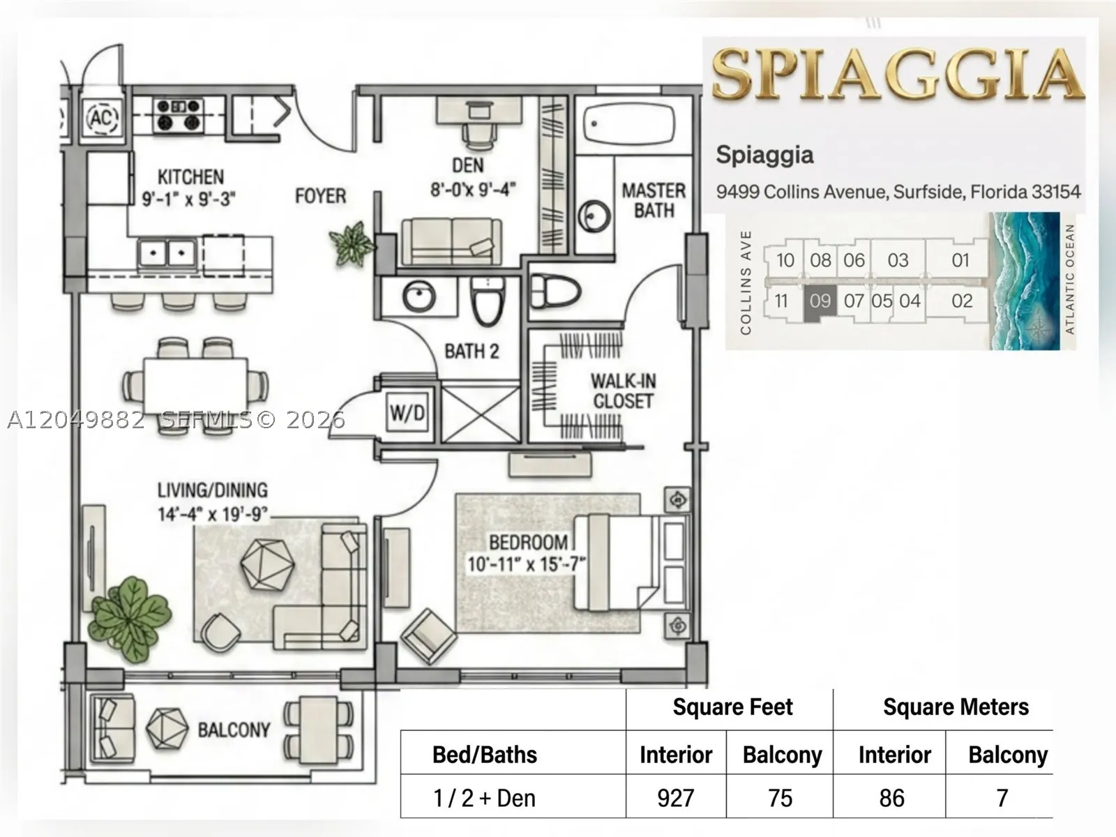 9499 Collins Ave #1009