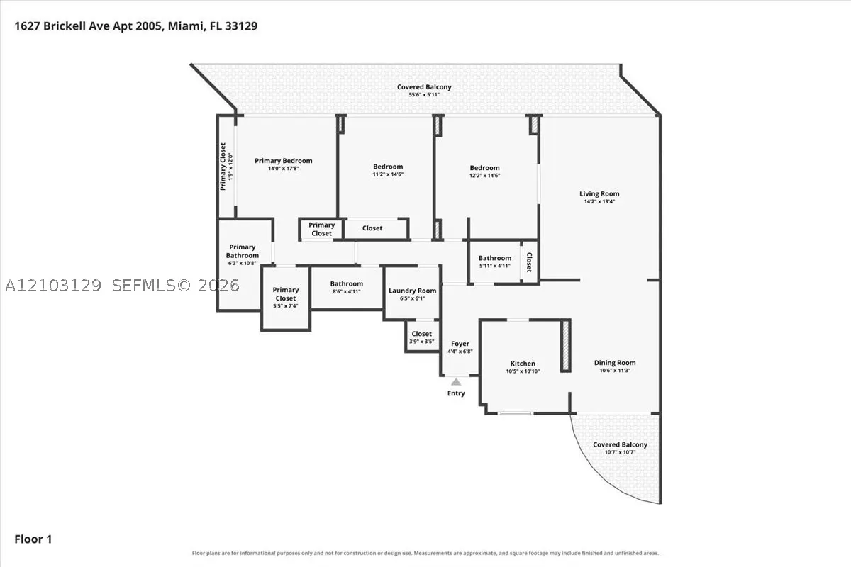 1627 Brickell Ave #2005