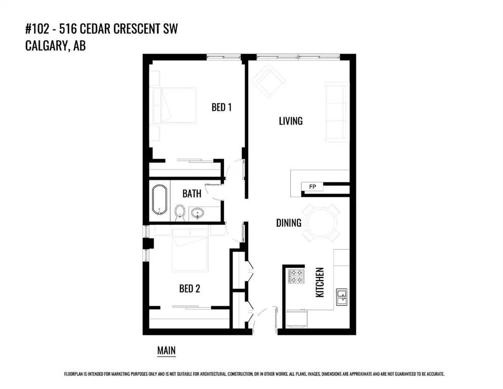 516 Cedar Crescent SW, #102