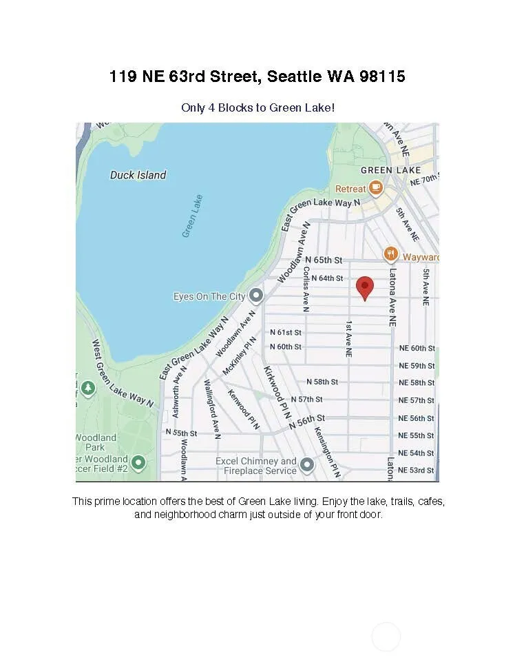 119 NE 63rd Street , Seattle, WA 98115