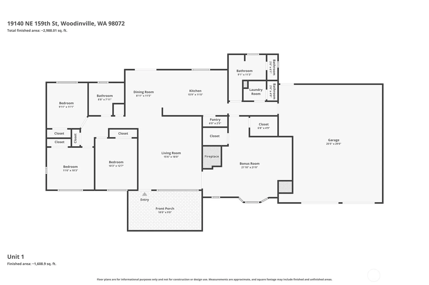 19140 NE 159th Street , Woodinville, WA 98272