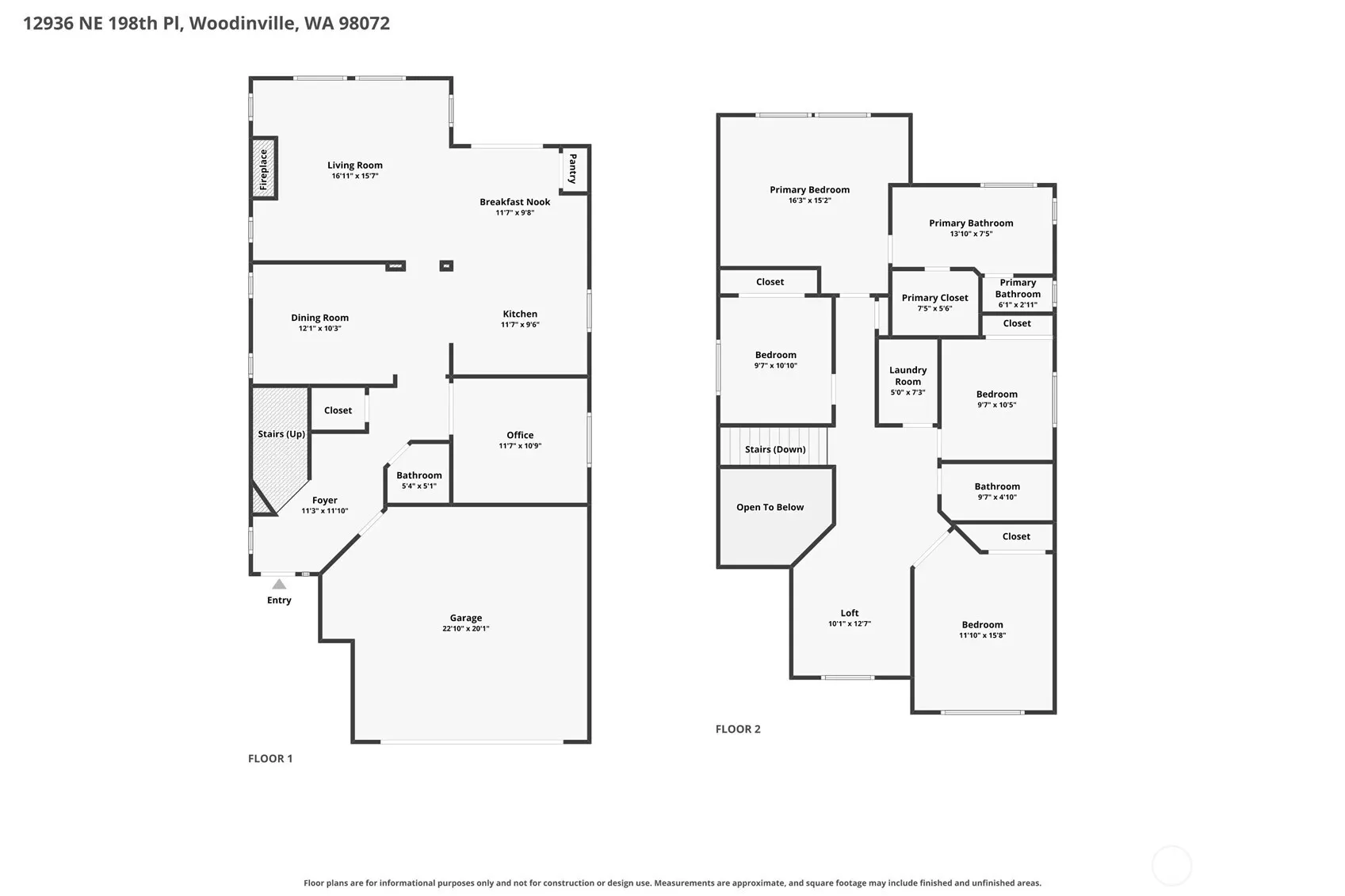 12936 NE 198th Place , Woodinville, WA 98072