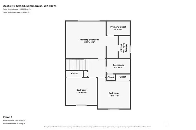 22414 NE 12th Court , Sammamish, WA 98074-6817