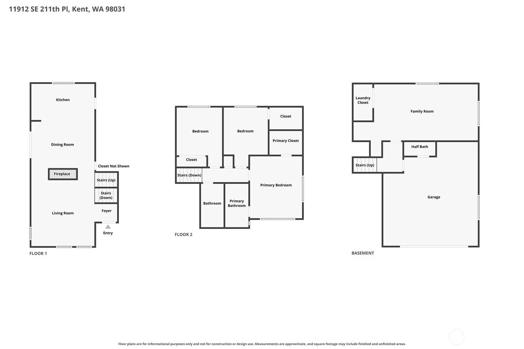 11912 SE 211th Place , Kent, WA 98031
