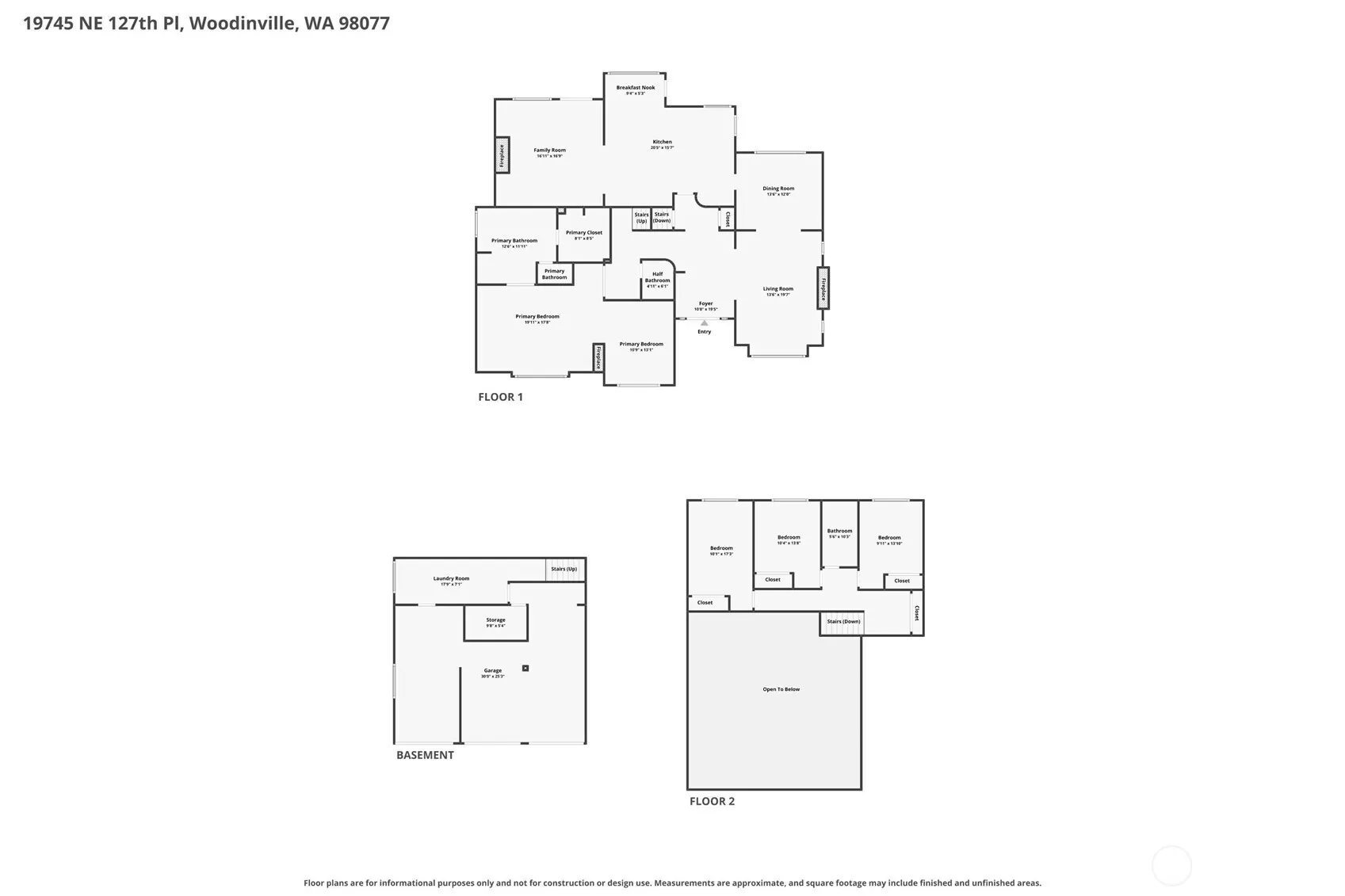 19745 NE 127th Place , Woodinville, WA 98077