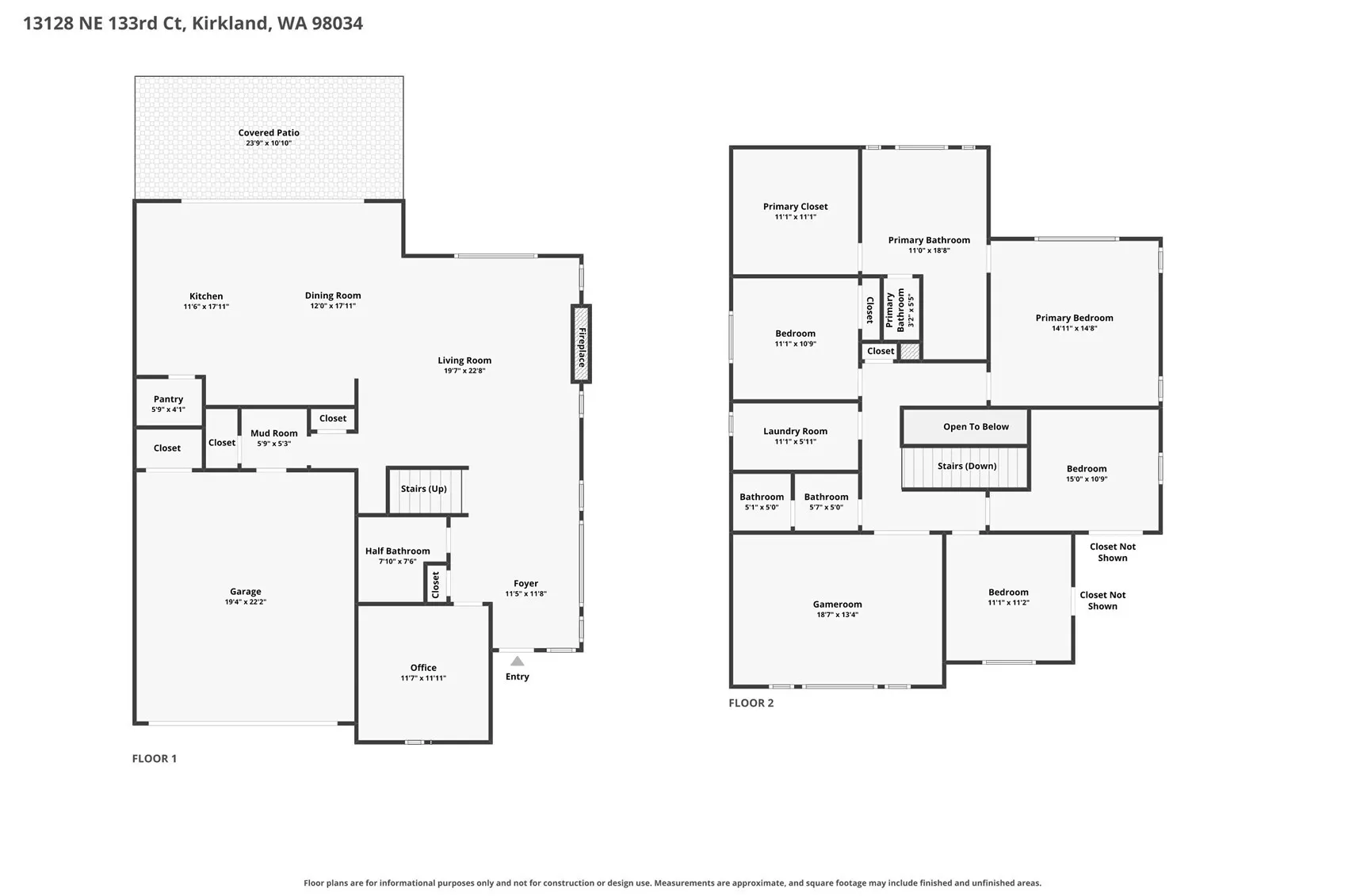 13128 NE 133rd Ct , Kirkland, WA 98034
