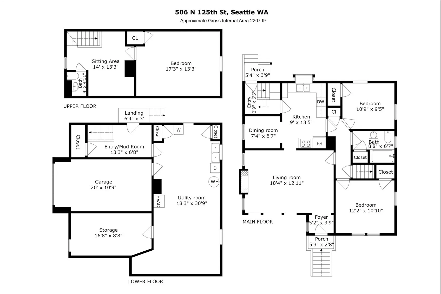 506 N 125th Street , Seattle, WA 98133