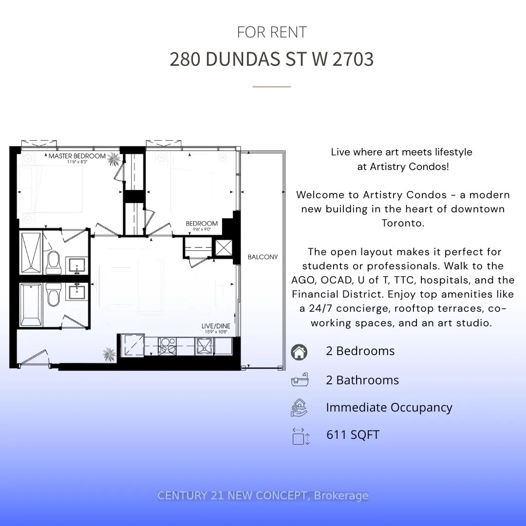 280 Dundas Street W, #2703