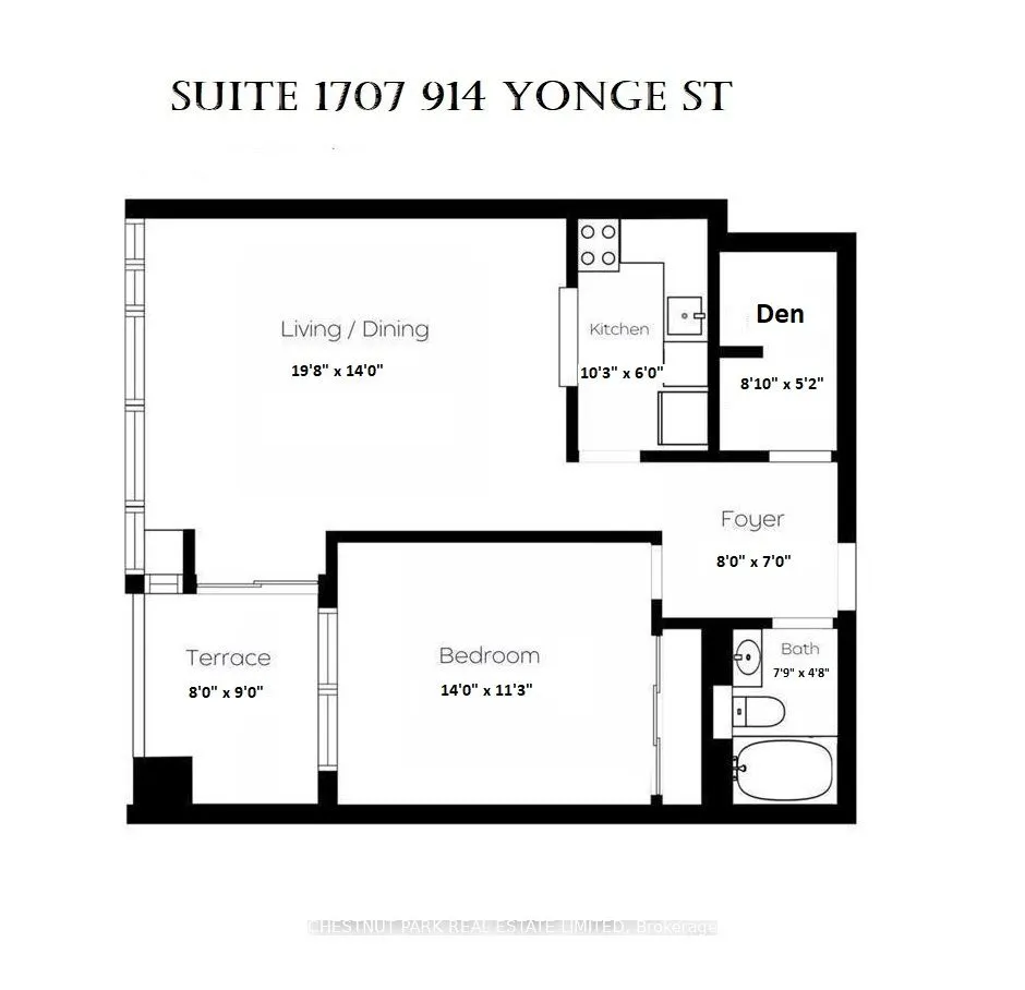 914 Yonge Street, #1707