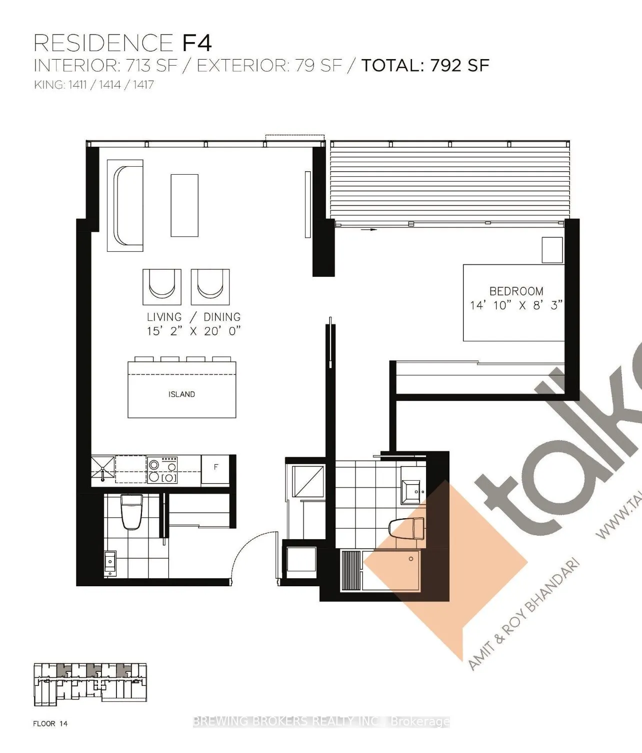 629 King St W Street, #PH1411