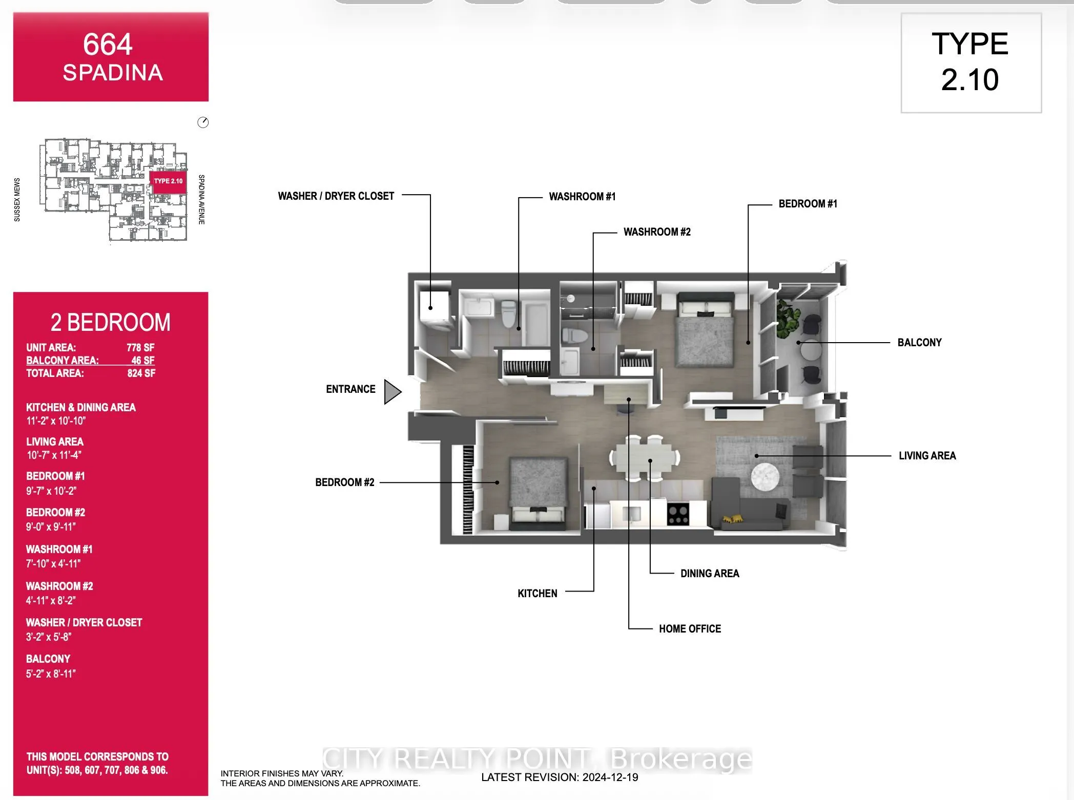 664 Spadina Avenue, #906