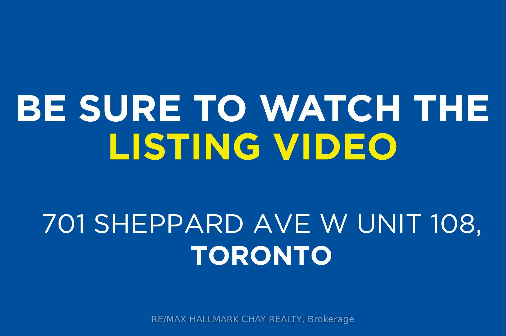 701 Sheppard Avenue W #108