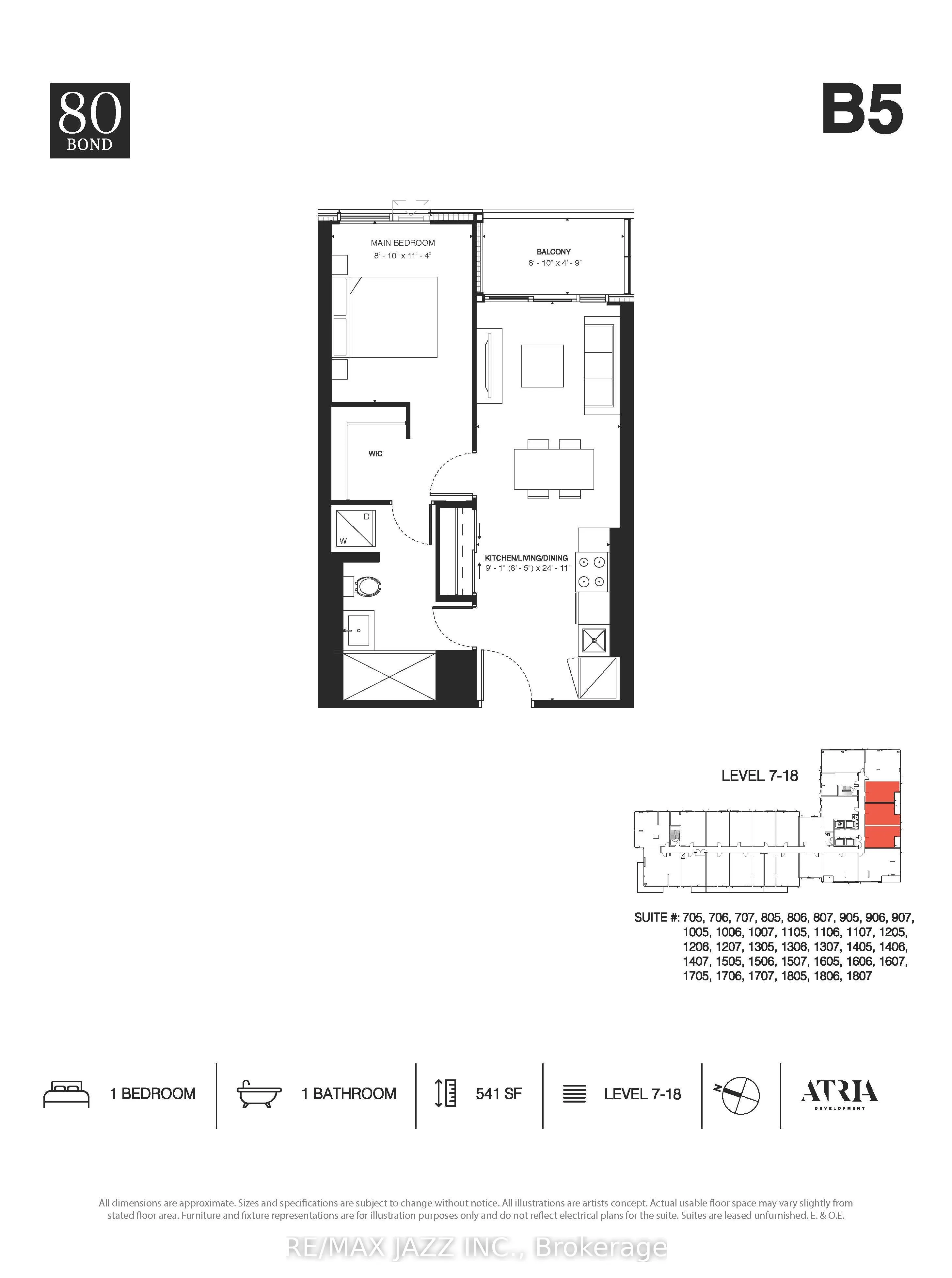 80 Bond Street E, #1806