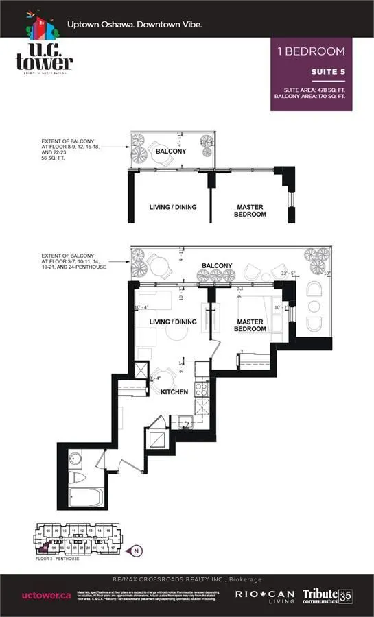 2550 Simcoe Street N, #1205