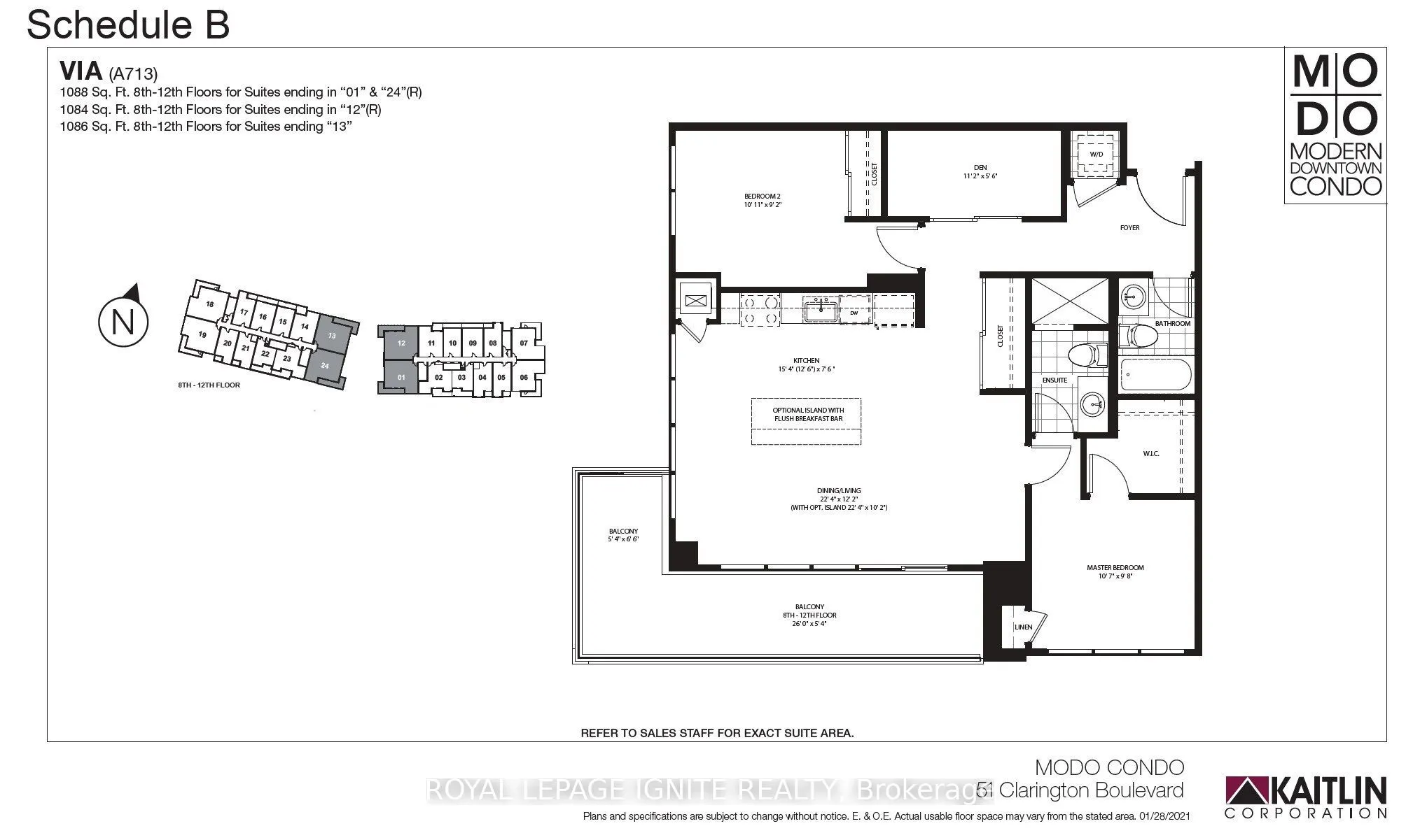 51 Clarington Boulevard #1212