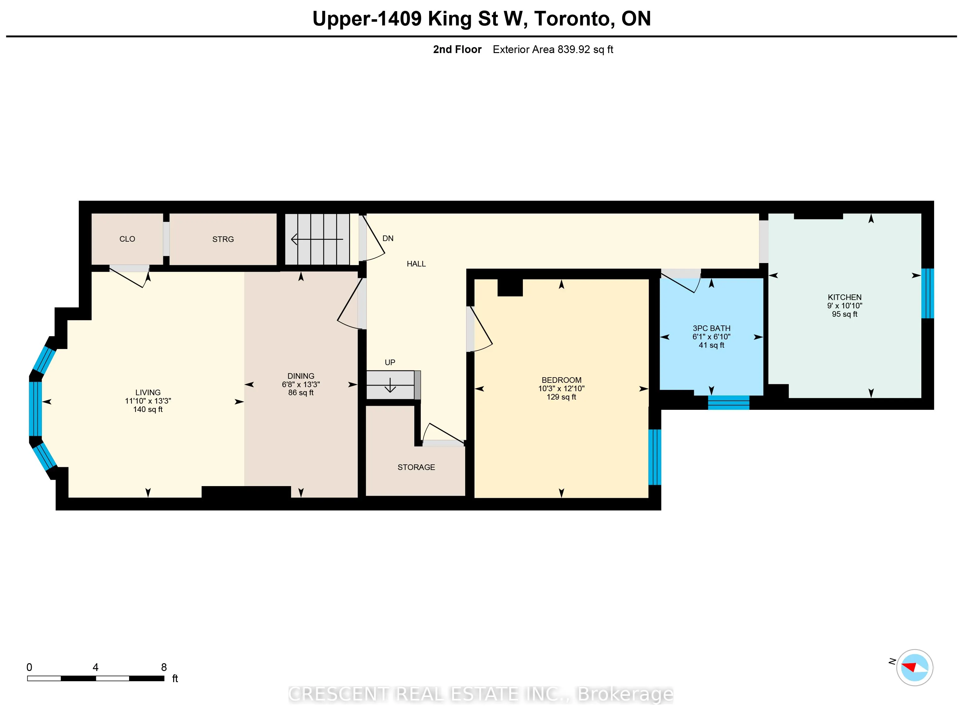 1409 King Street W, #Upper