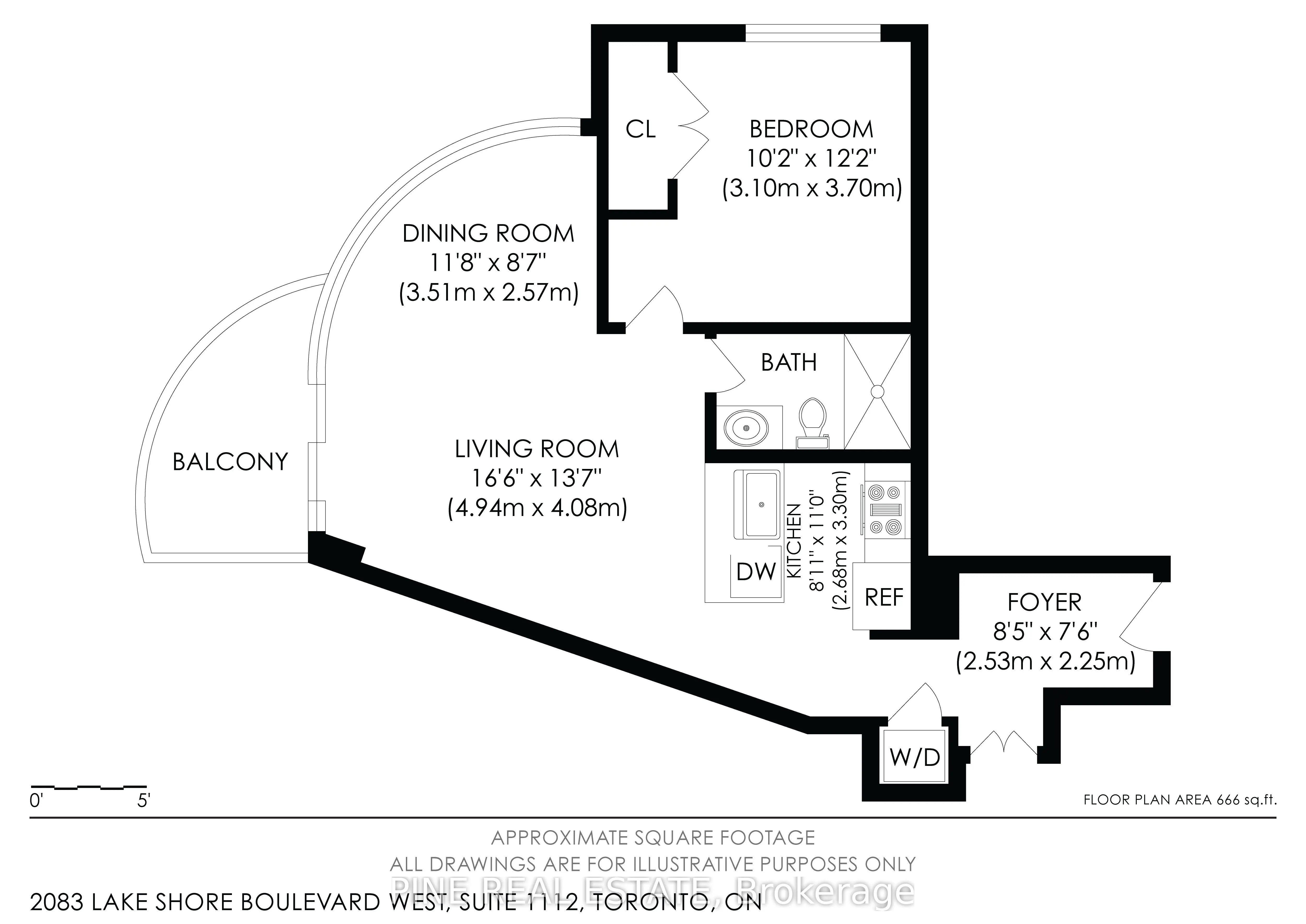 2083 Lake shore Boulevard W, #1112