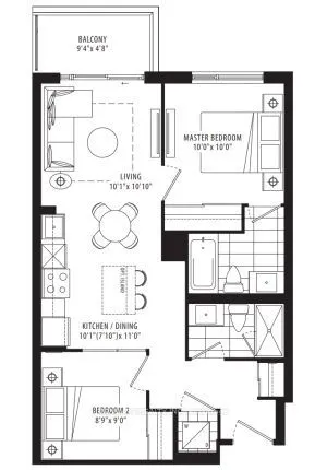 202 Burnhamthorpe Road E, #1610