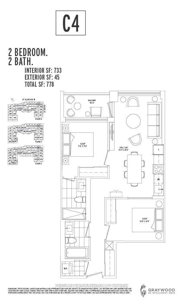 1787 st.clair Avenue W, #421