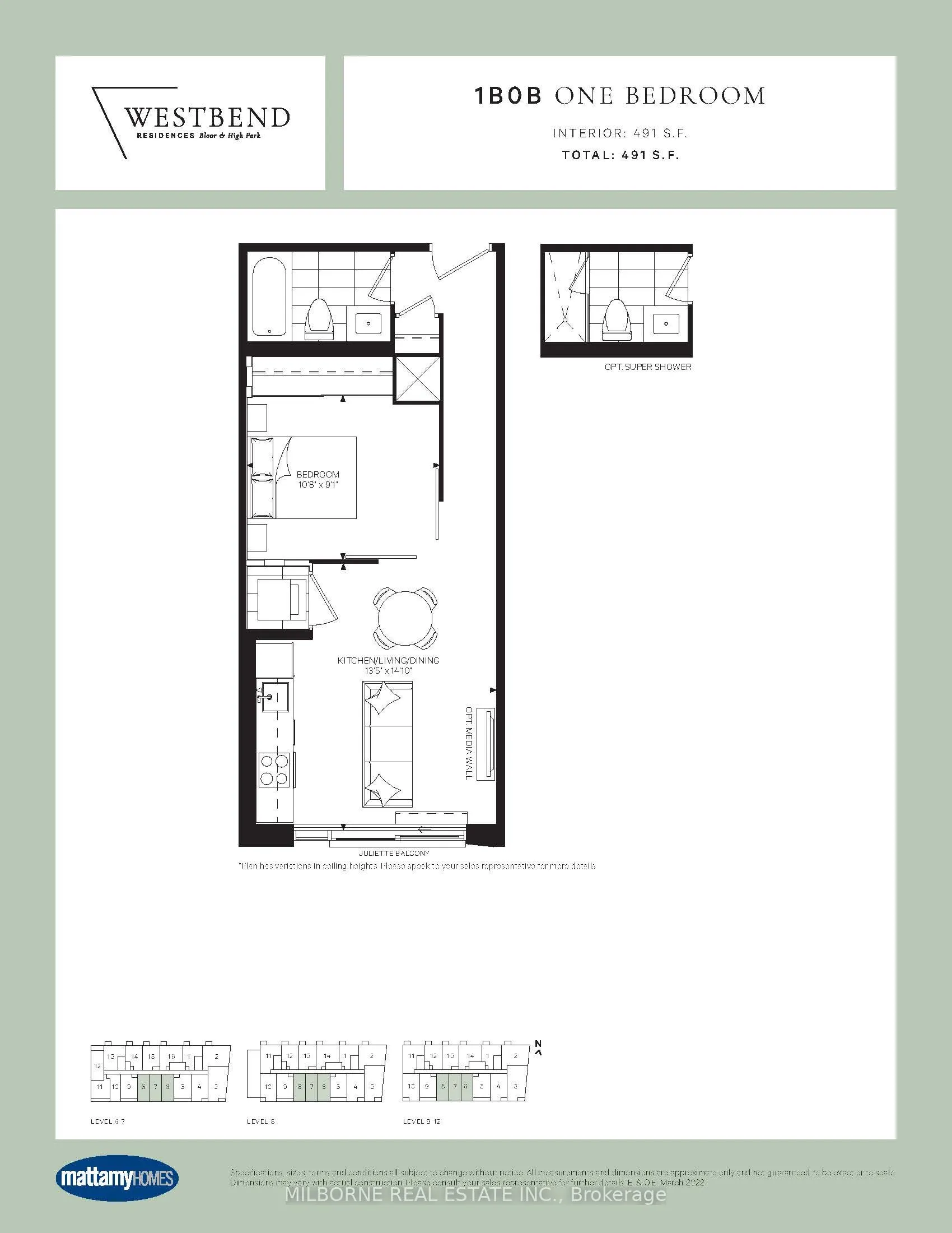 1660 Bloor Street W, #1107