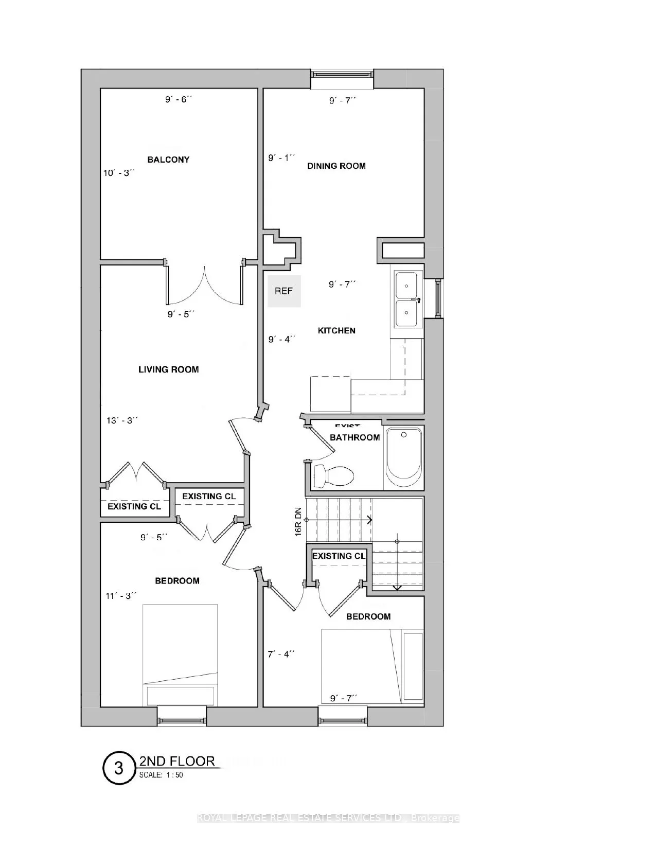 94 Wallace Avenue, #2nd Flr, 2 bdrm + Den/Din