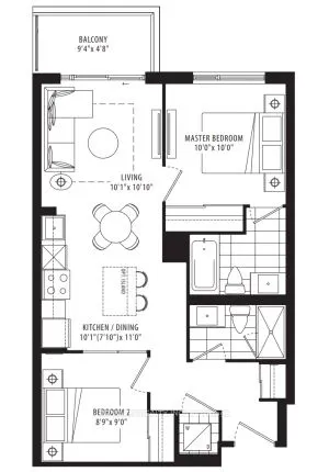 202 Burnhamthorpe Road E, #1610