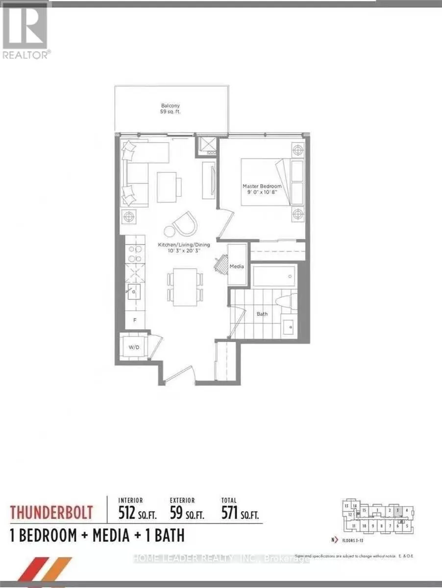 10 De Boers Drive, #803